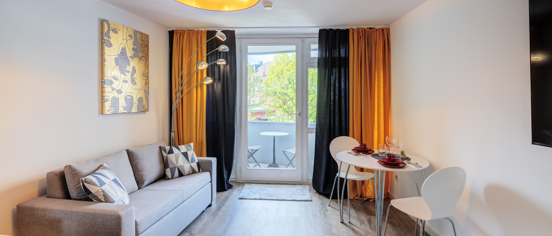 apartamento München Maxvorstadt 02 zona de día  14821