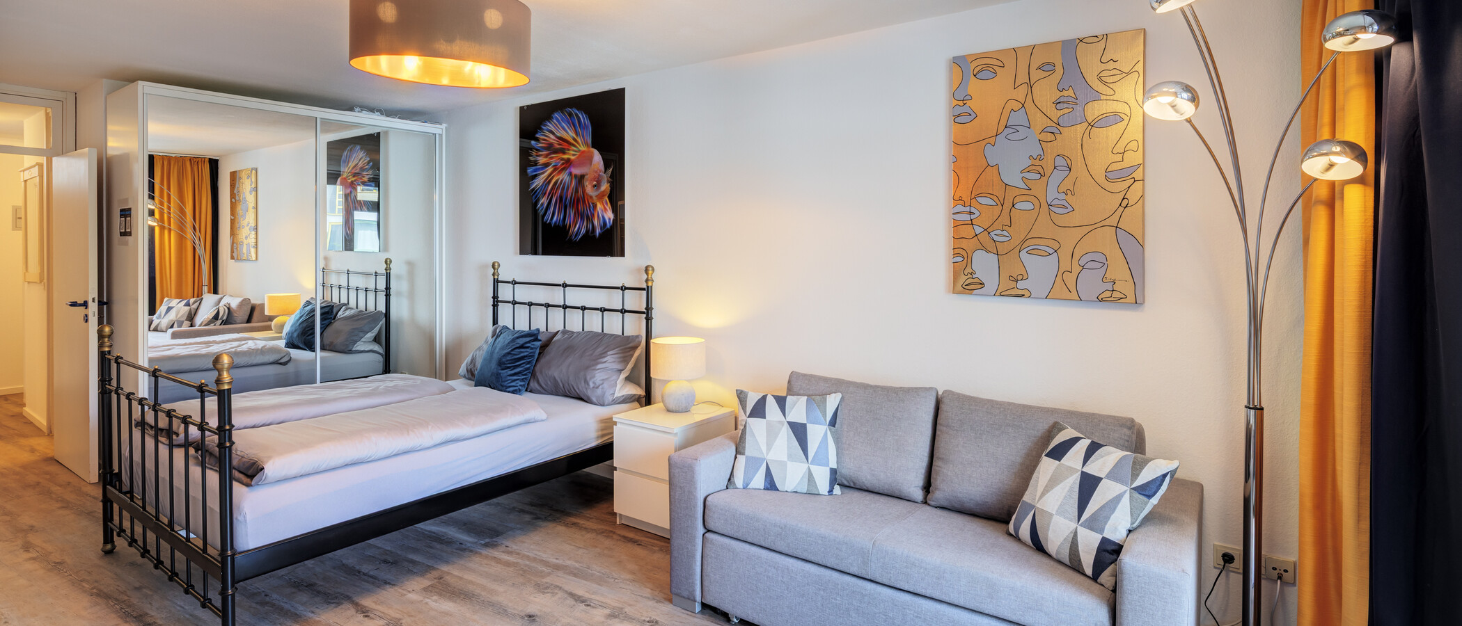 apartamento München Maxvorstadt 03 zona de día  14821