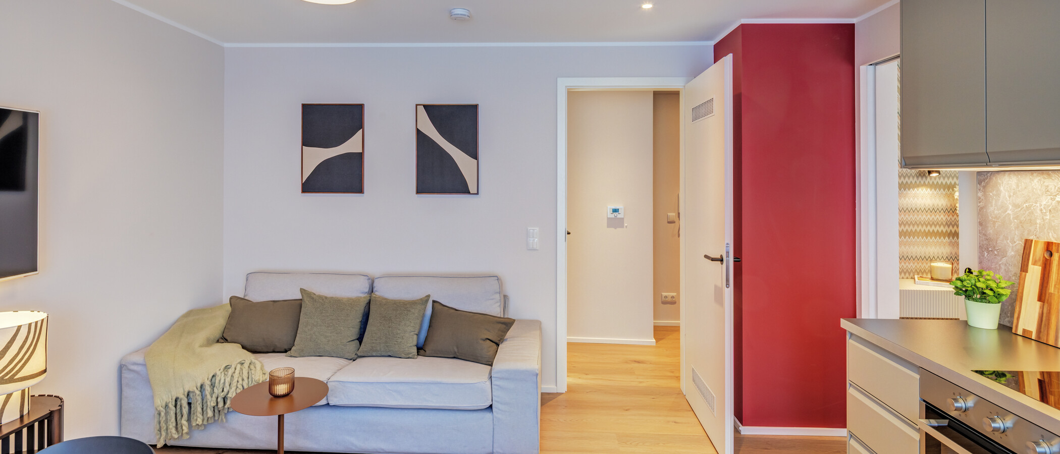 apartamento München Glockenbachviertel 02 zona de día  14828