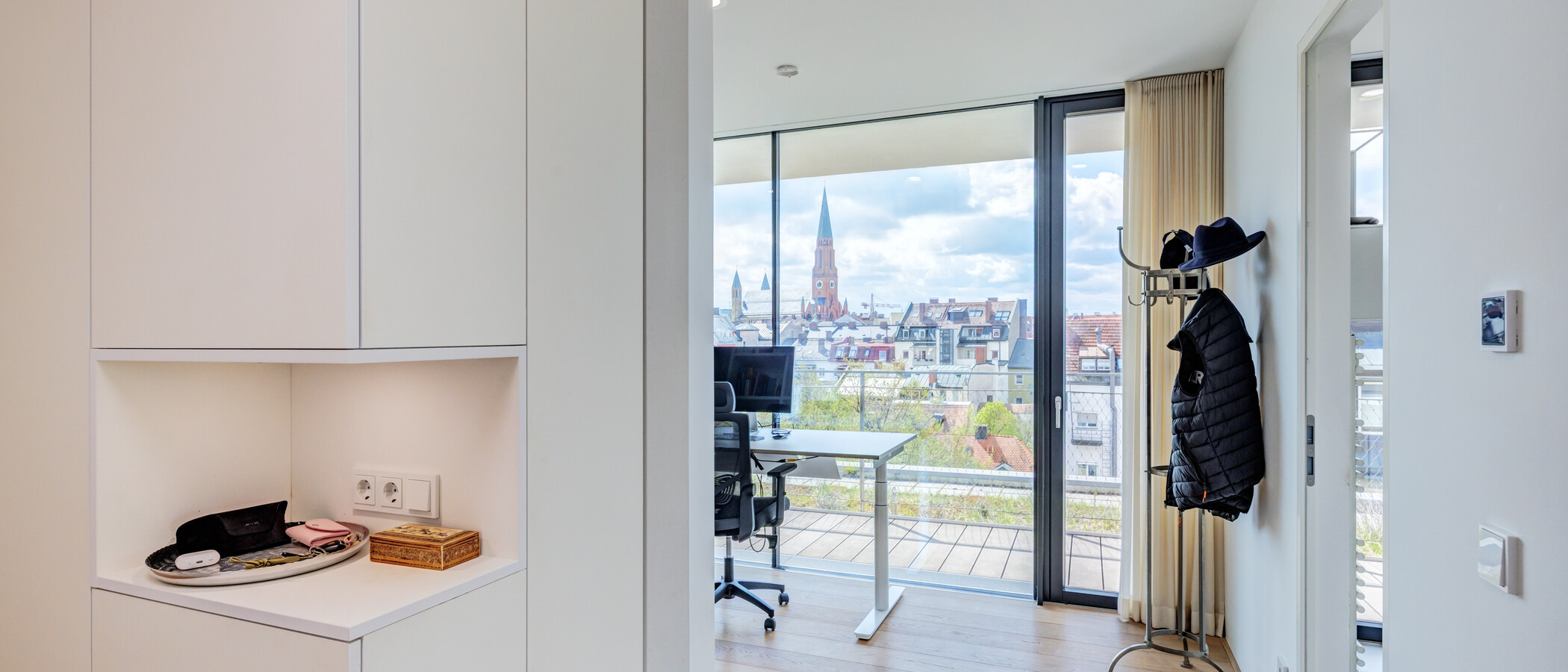 ático lujoso München Haidhausen 03 área de trabajo 14832