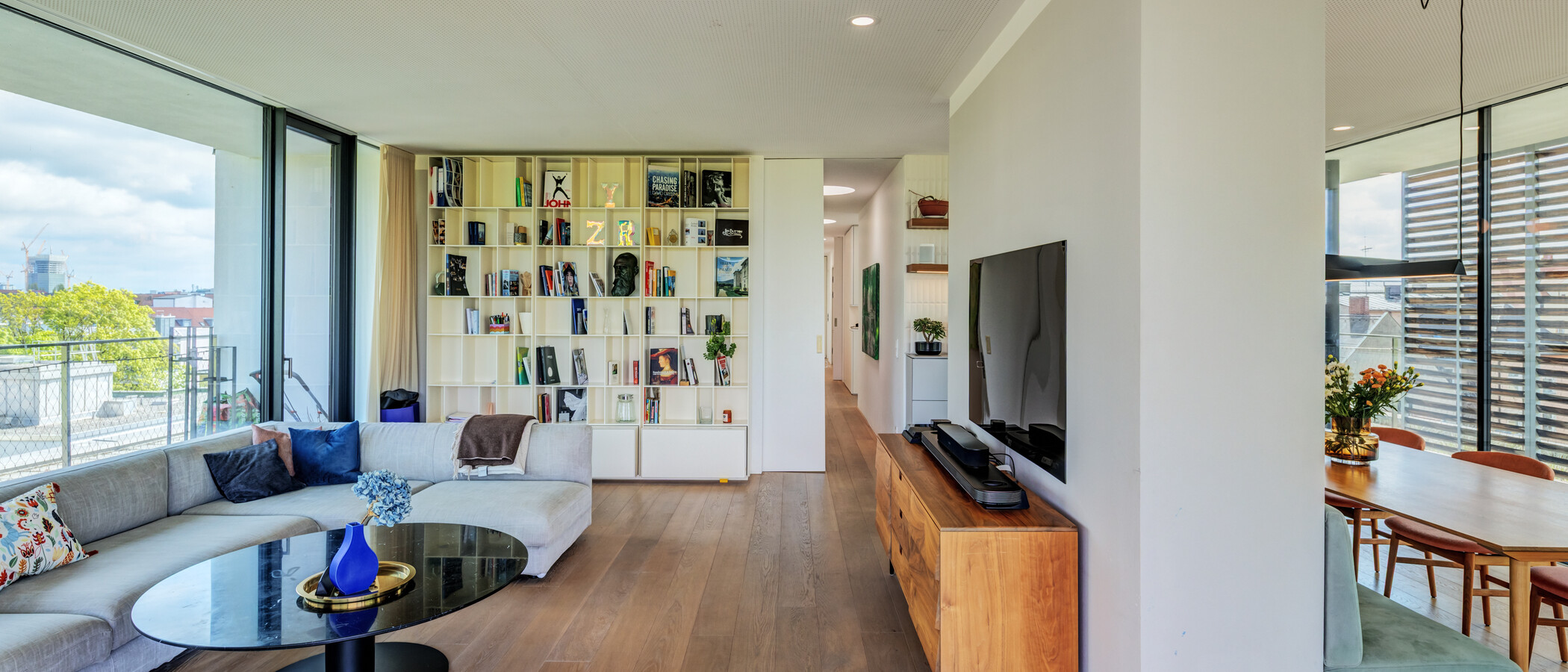 ático lujoso München Haidhausen 03 zona de día  14832