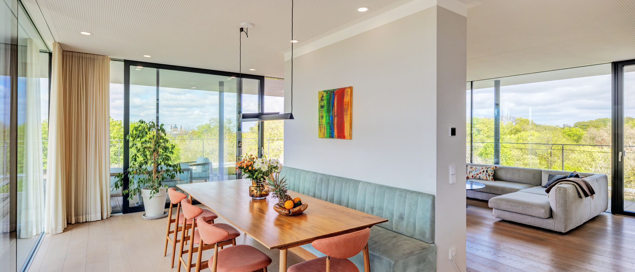 ático lujoso München Haidhausen 01 zona comedor 14832