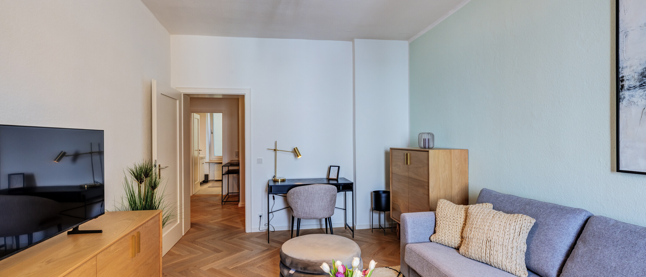 apartamento München Glockenbachviertel 03 sala de estar 14833