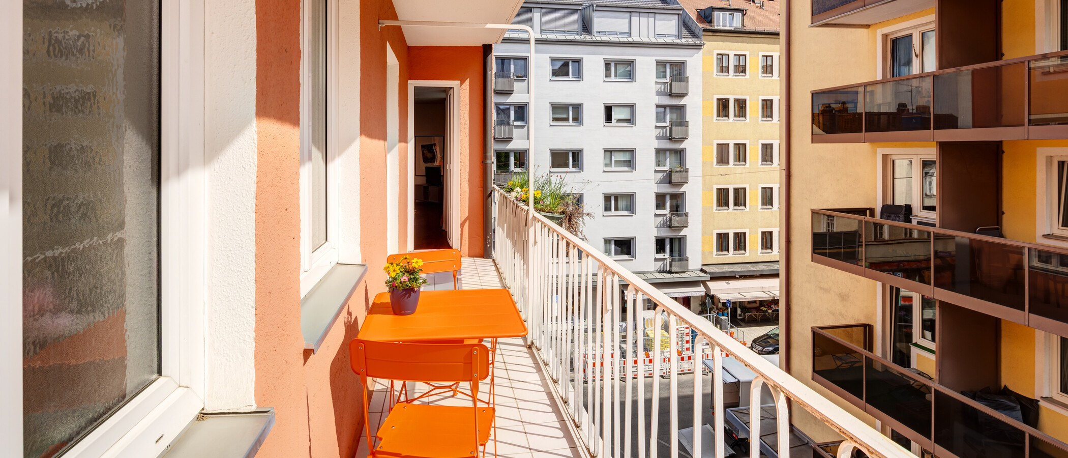 apartamento München Schwabing (links der Leopoldstraße) 01 balcón 14839