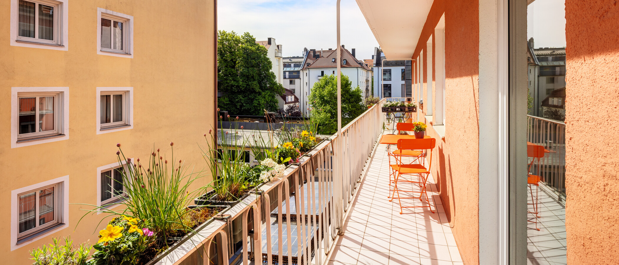 apartamento München Schwabing (links der Leopoldstraße) 02 balcón 14839