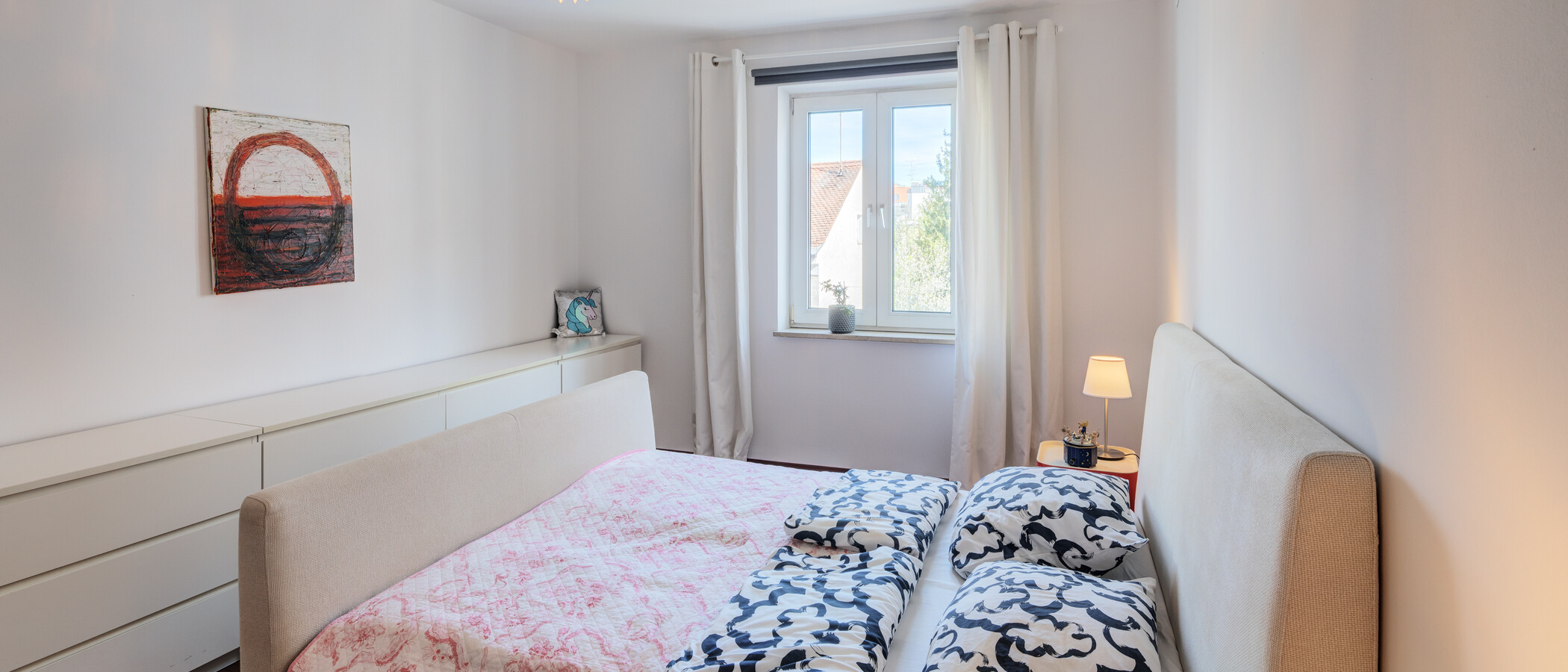 apartamento München Schwabing (links der Leopoldstraße) 03 dormitorio 14839