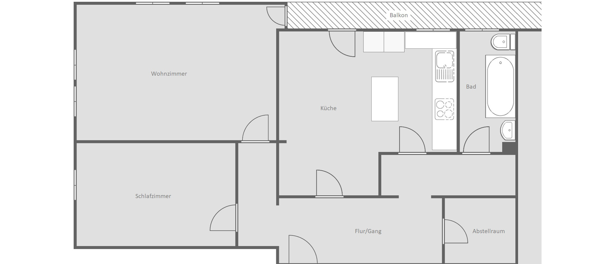 apartamento München Schwabing (links der Leopoldstraße) 01 plano 14839