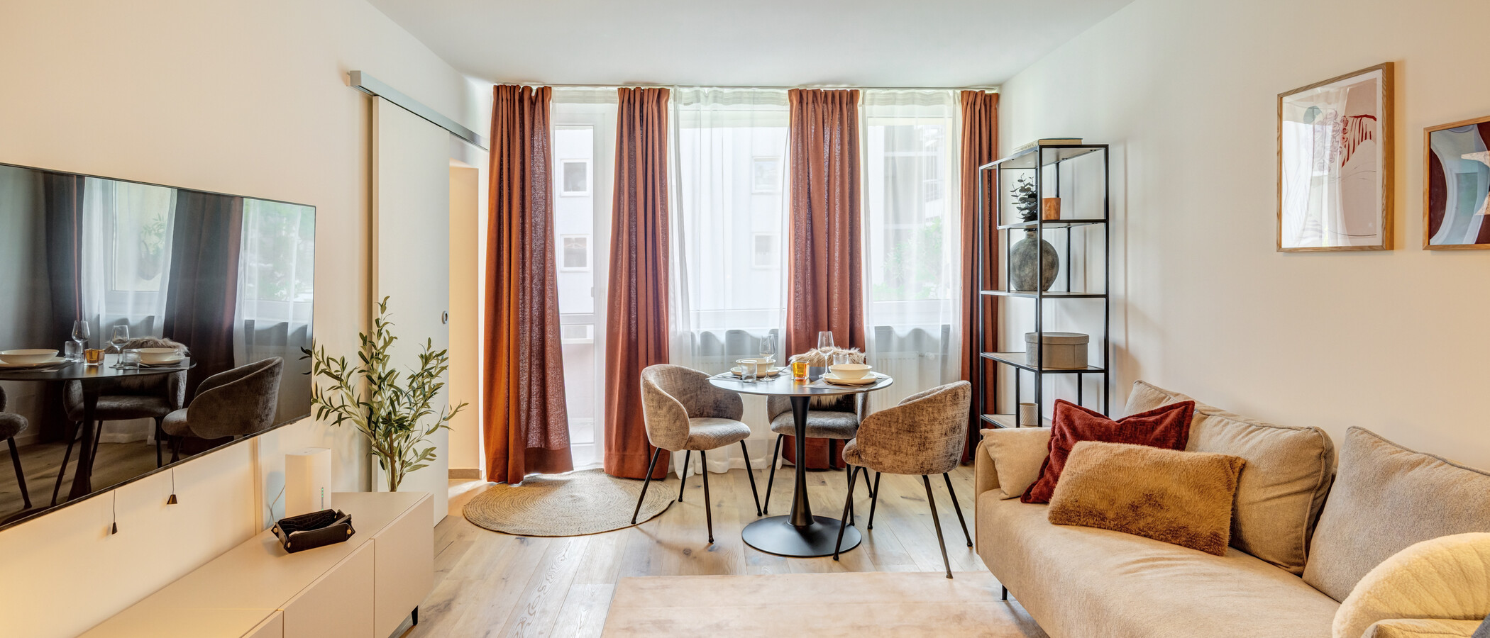 apartamento München Schwabing-West 03 zona de día  14841