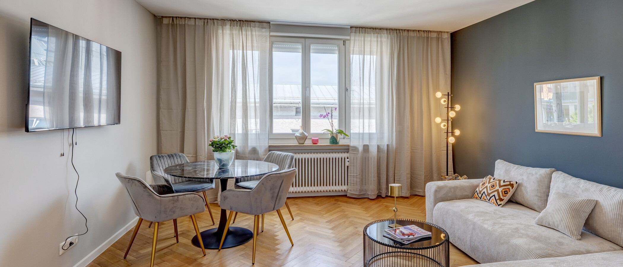 apartamento München Maxvorstadt - Universitätsviertel 02 sala de estar 14853