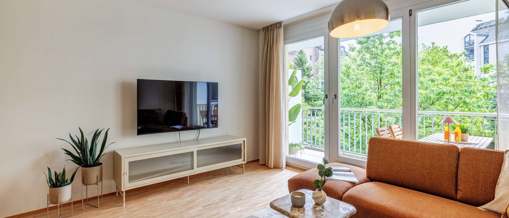 apartamento München Glockenbachviertel 02 zona de día  14855