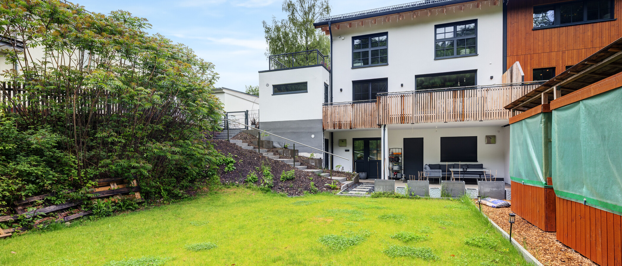 casa pareada Wörthsee 01 jardín 14865