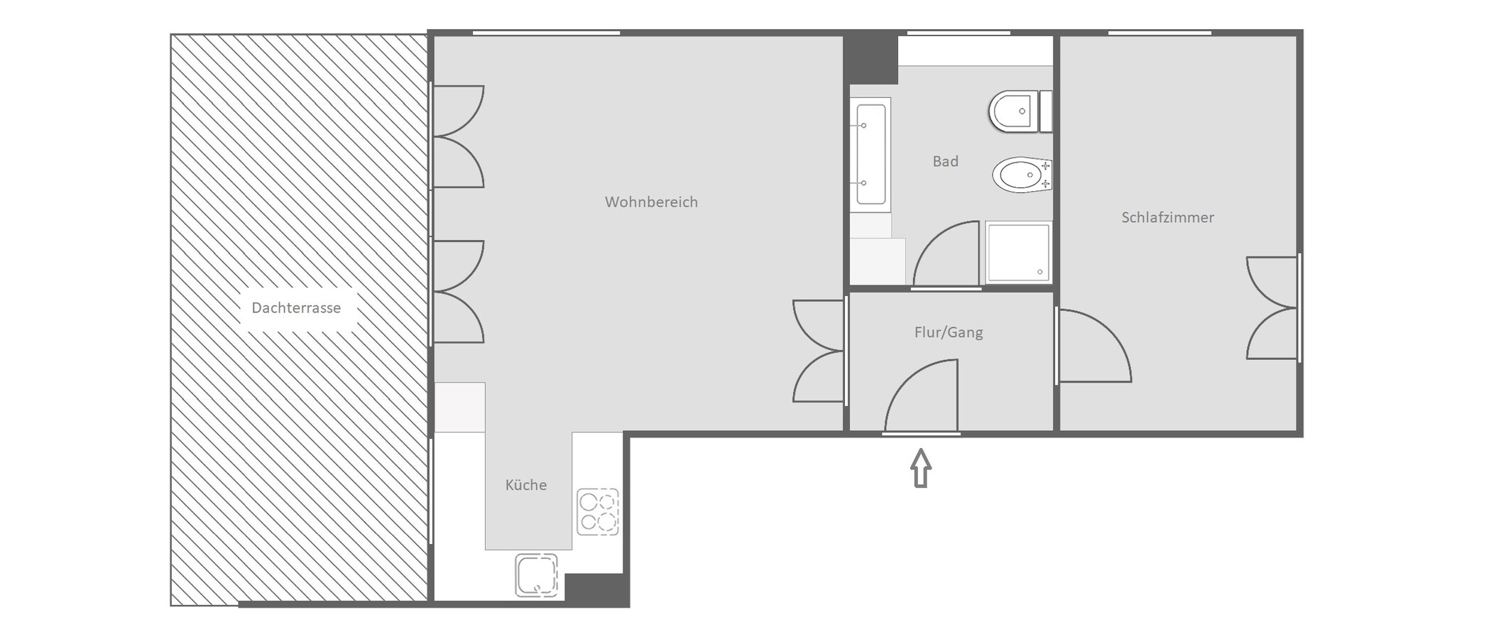 ático con terraza München Altbogenhausen 01 plano 14872
