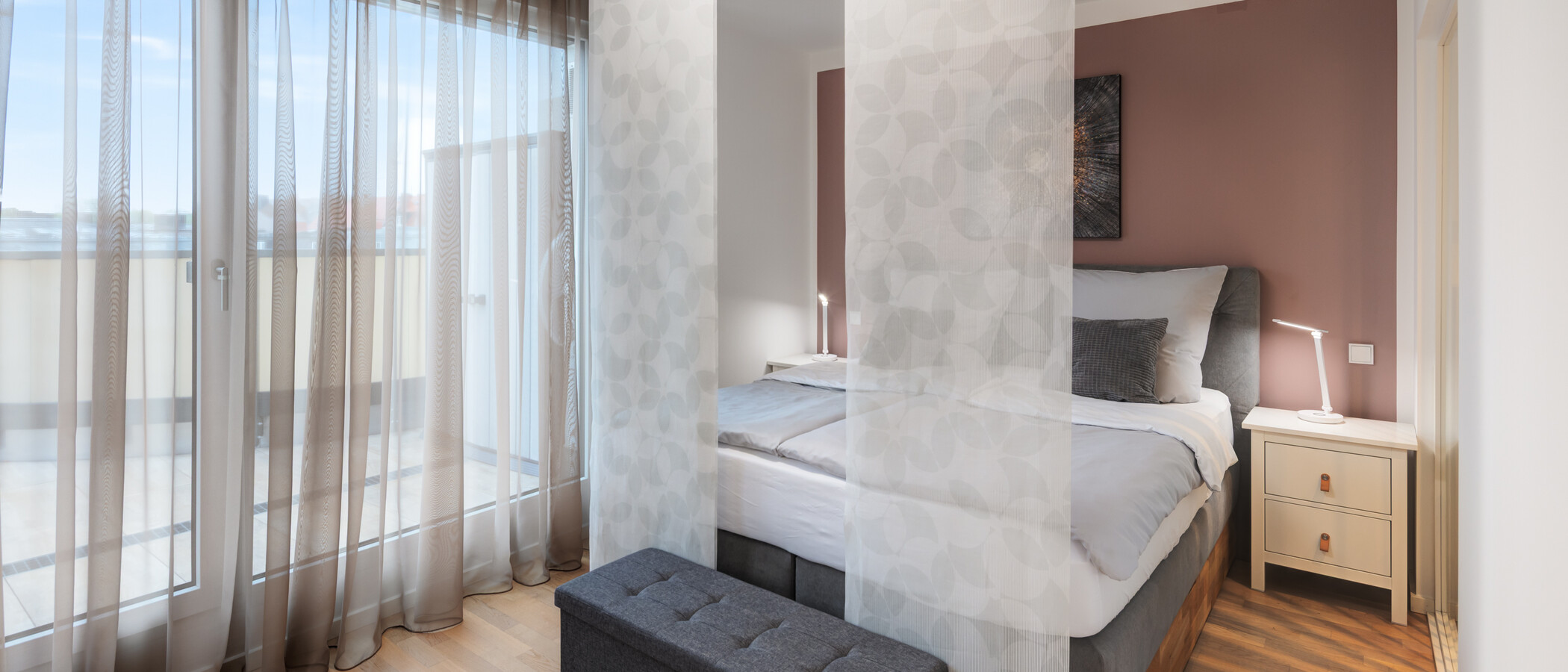 ático con terraza München Sendling 01 dormitorio 14873