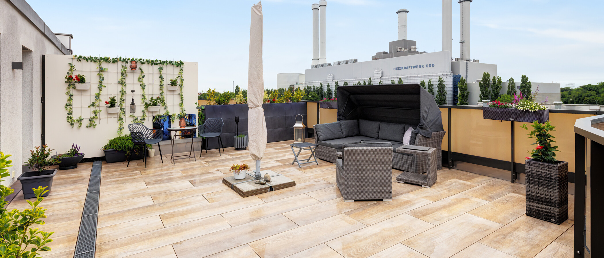 ático con terraza München Sendling 02 azotea 14873