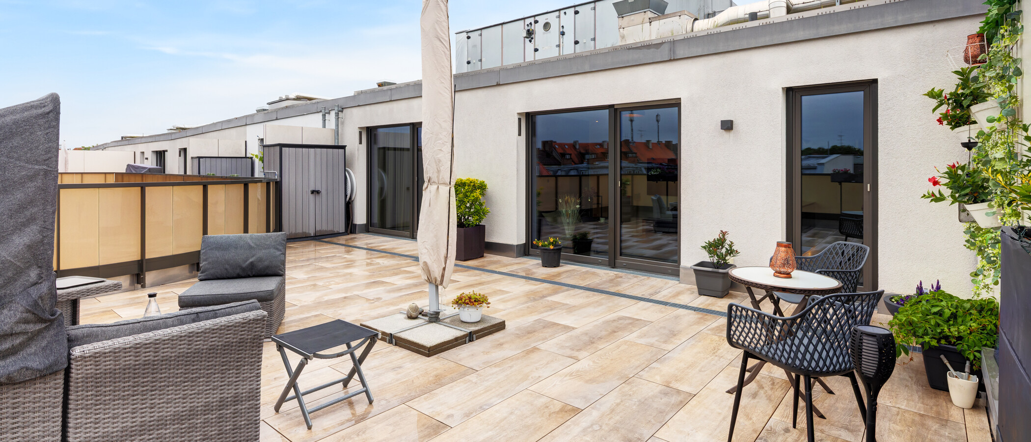 ático con terraza München Sendling 04 azotea 14873