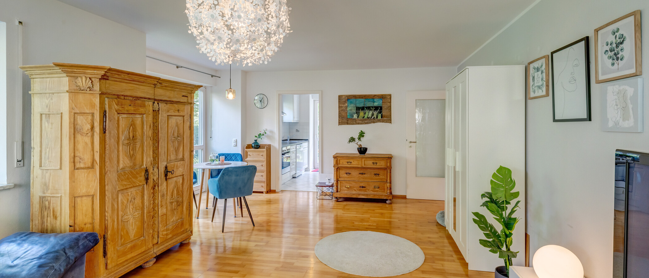 piso con jardín München Pasing 04 zona de día  14874