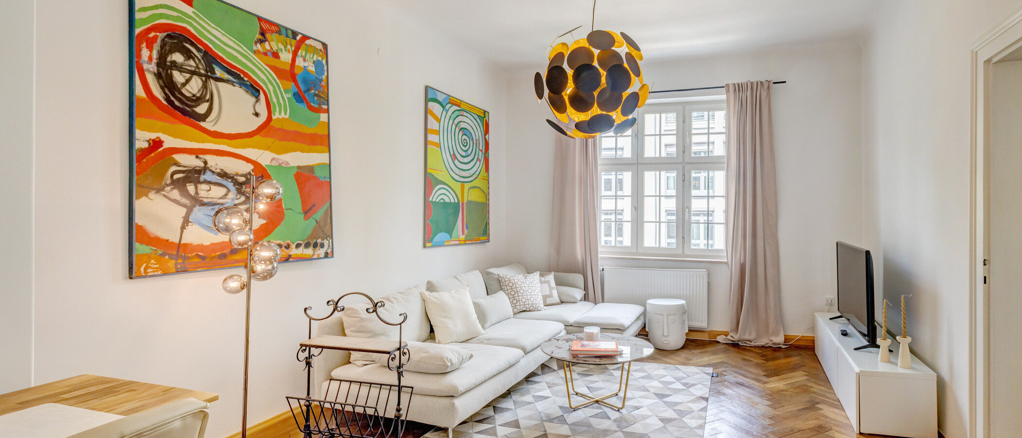 apartamento München Haidhausen 01 sala de estar 14875