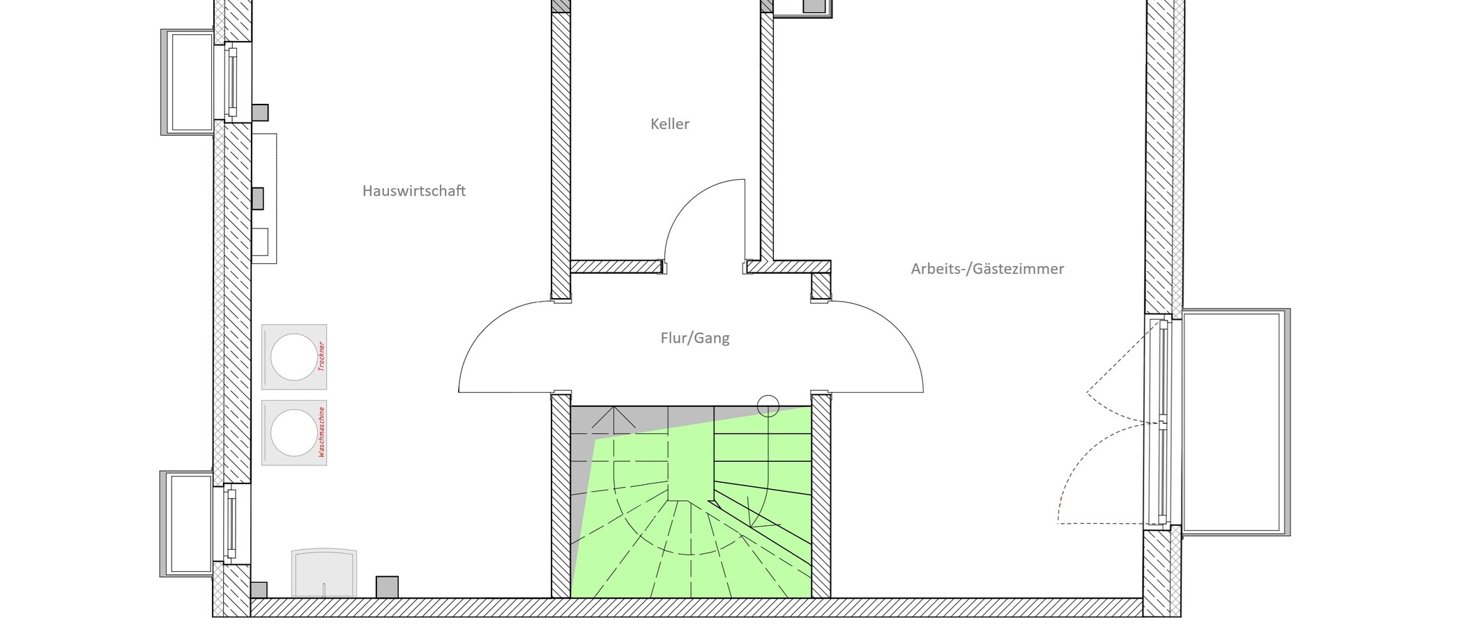 chalet adosado en el medio München Untermenzing 03 plano 14892