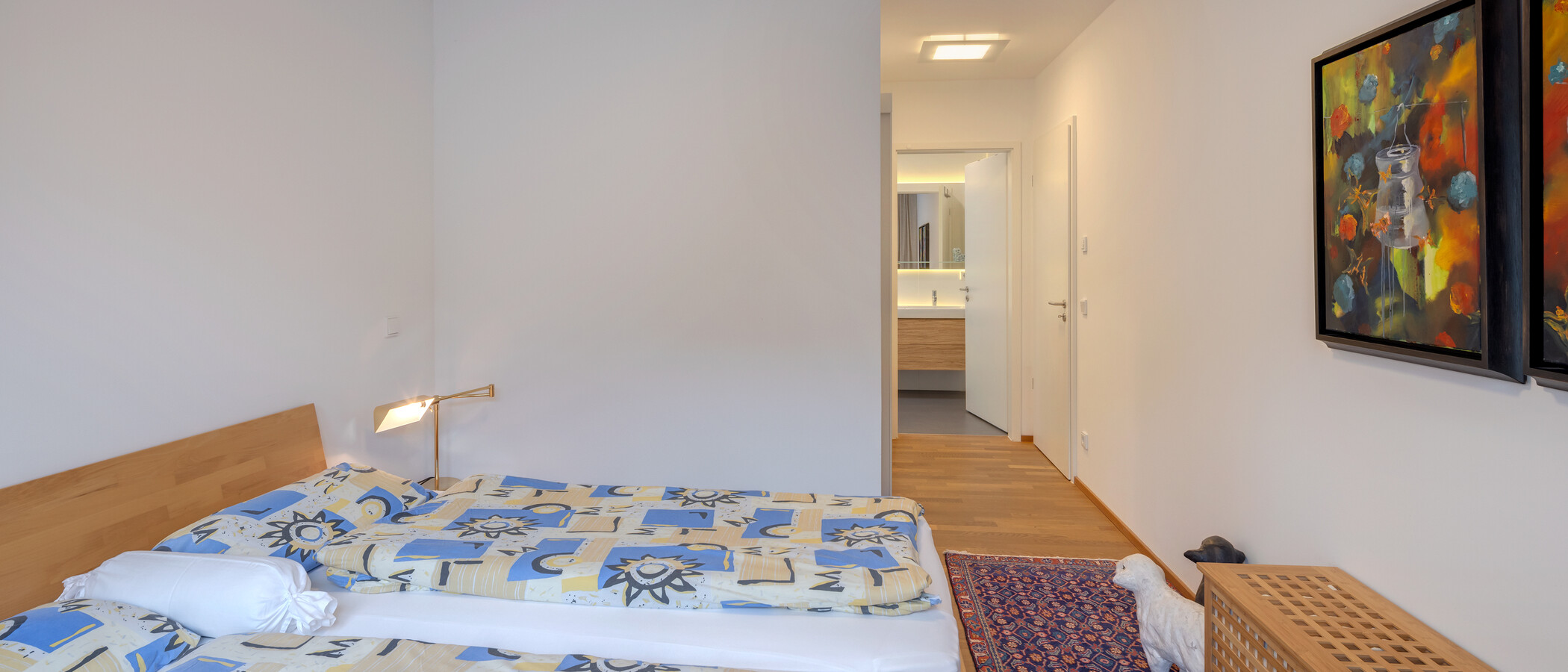 ático con terraza München Menterschwaige 02 dormitorio 14914