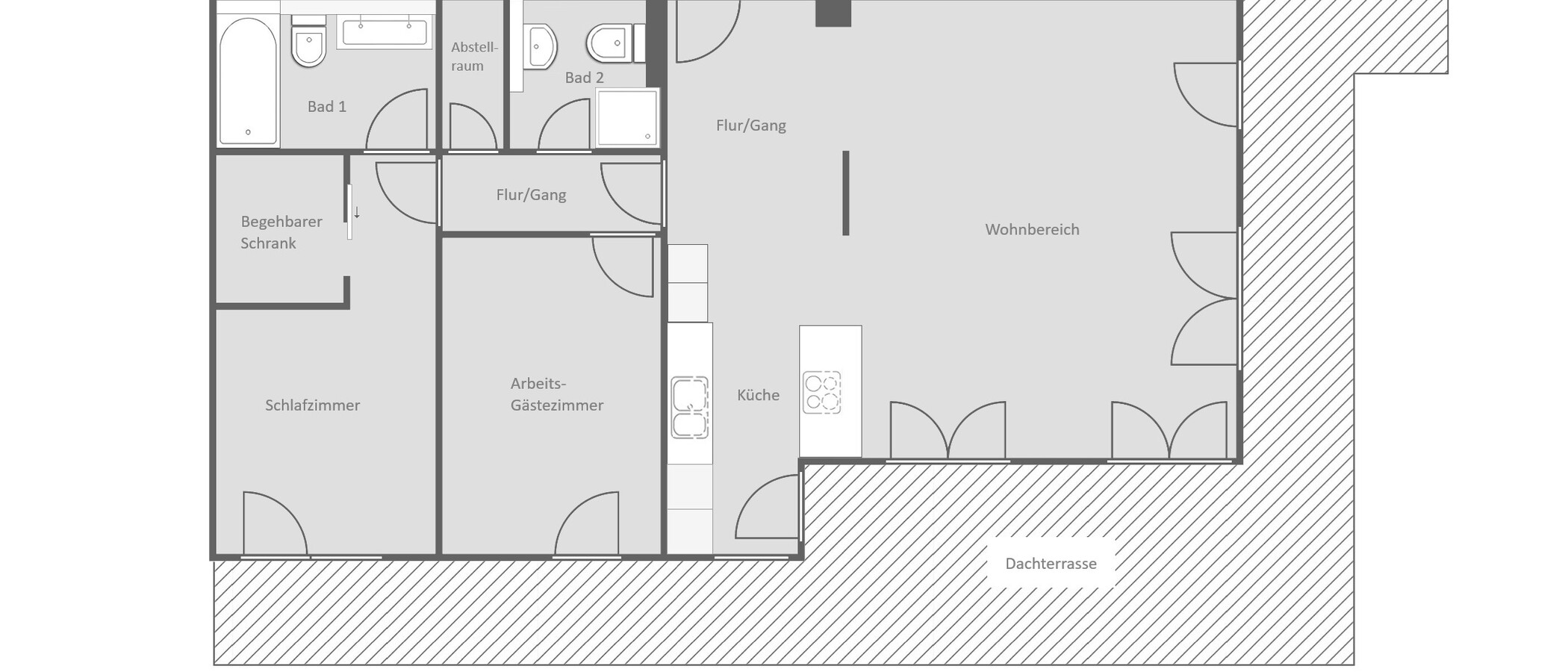 ático con terraza München Menterschwaige 01 plano 14914