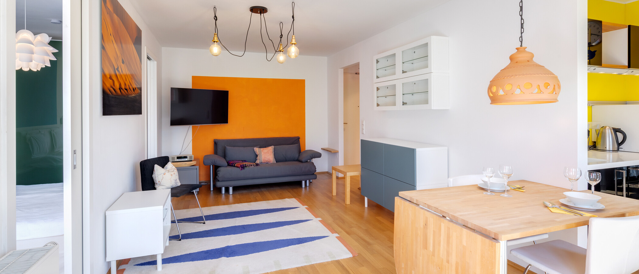 apartamento München Haidhausen 03 zona de día  14922