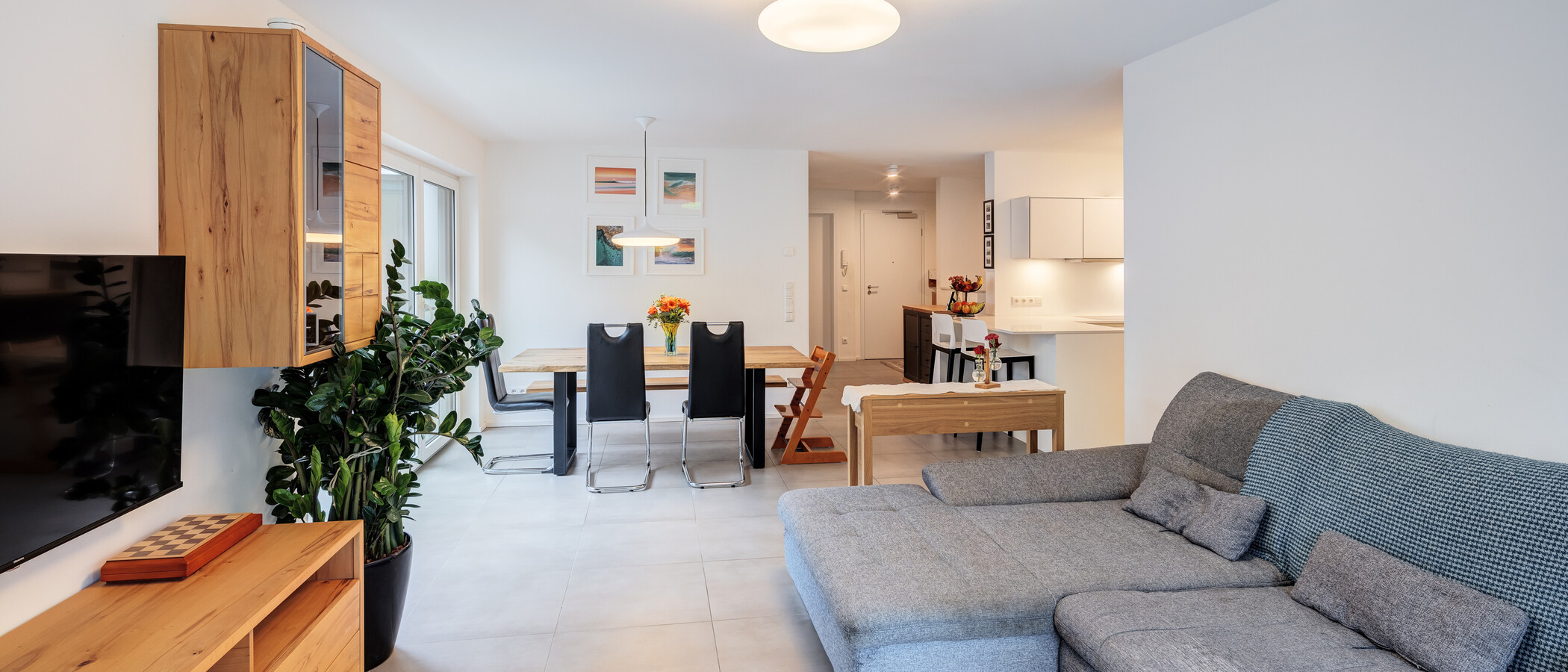 apartamento München Waldtrudering 01 zona de día  14926