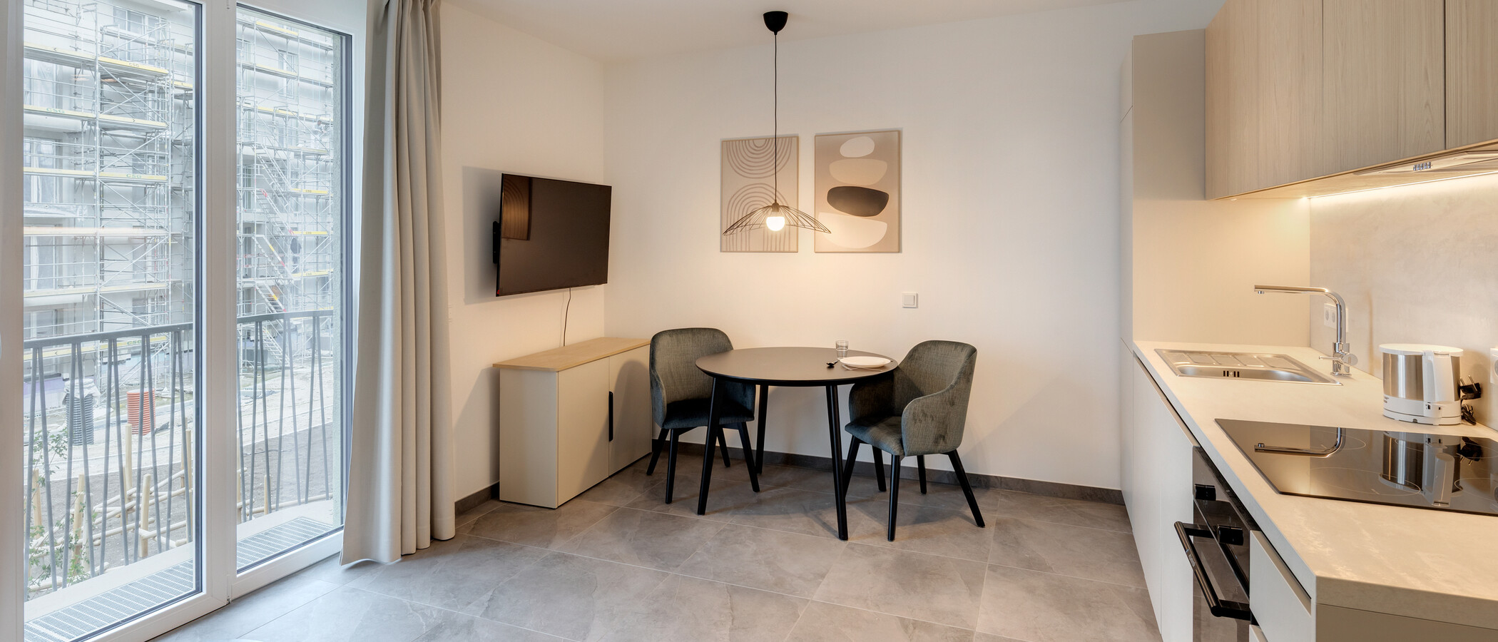 apartamento München Berg am Laim 02 zona de día  14931