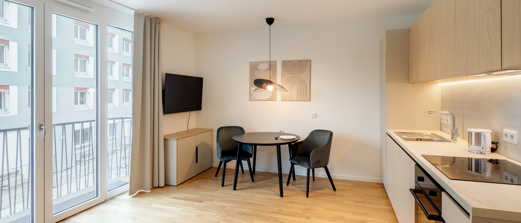 apartamento München Berg am Laim 02 zona de día  14932