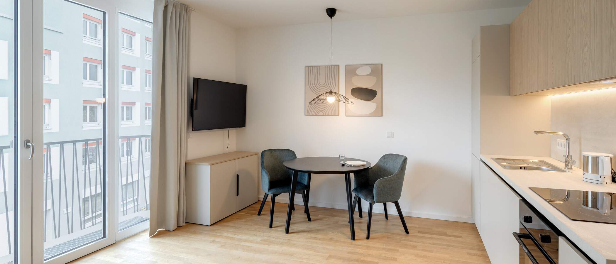 apartamento München Berg am Laim 03 zona de día  14936