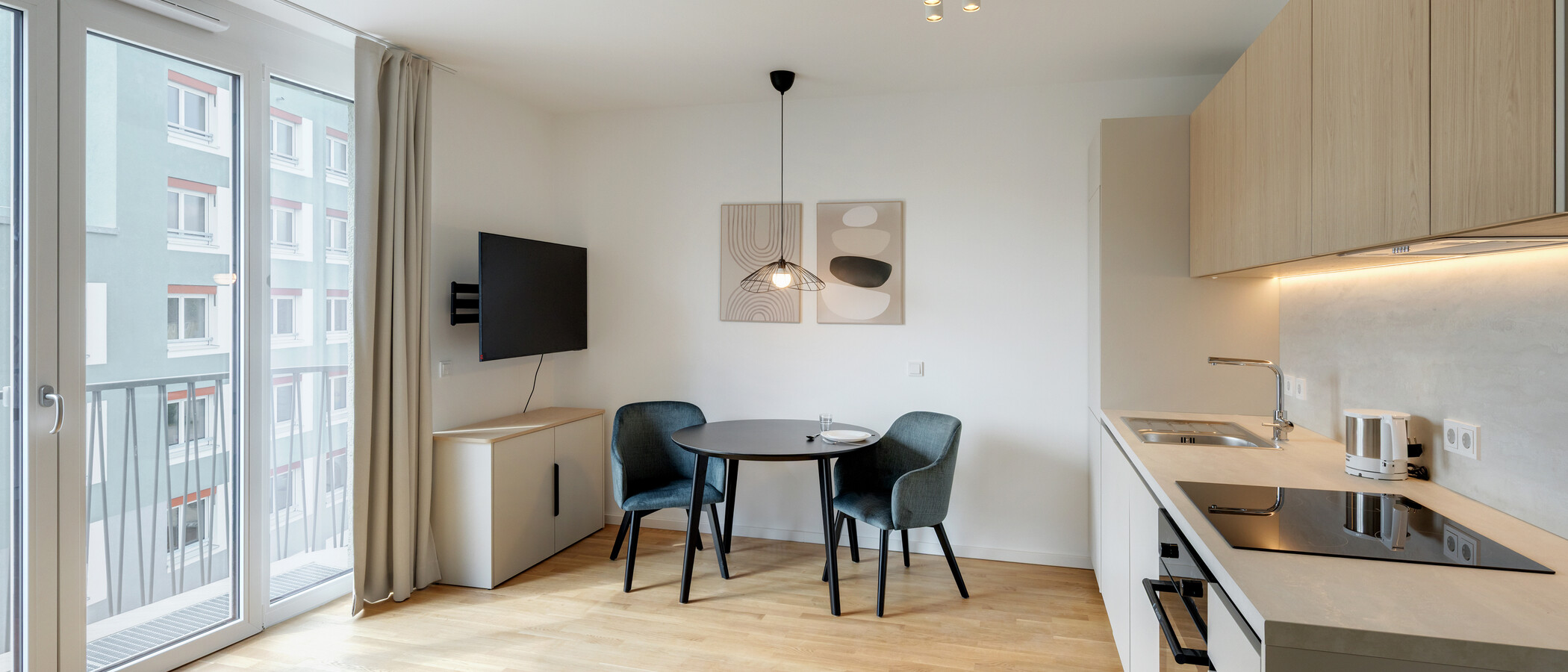 apartamento München Berg am Laim 03 zona de día  14939