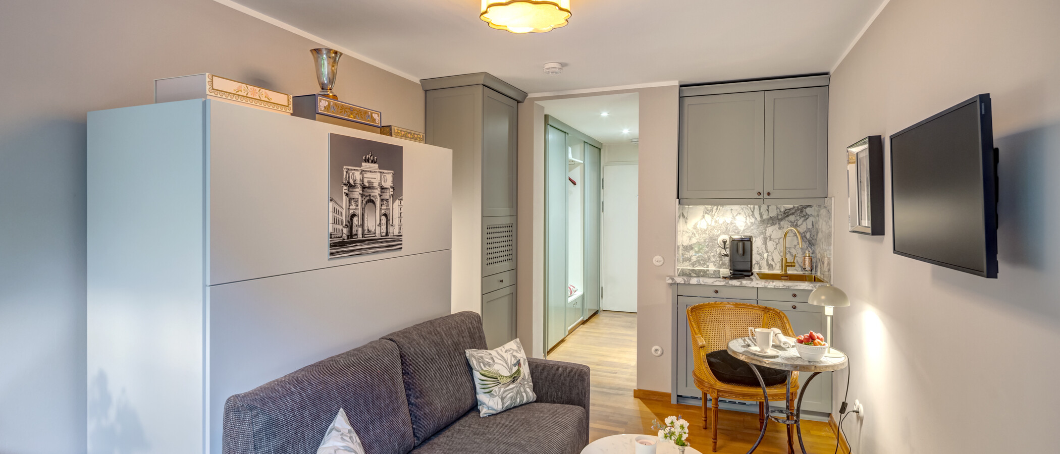 apartamento München Maxvorstadt 01 zona de día  14941