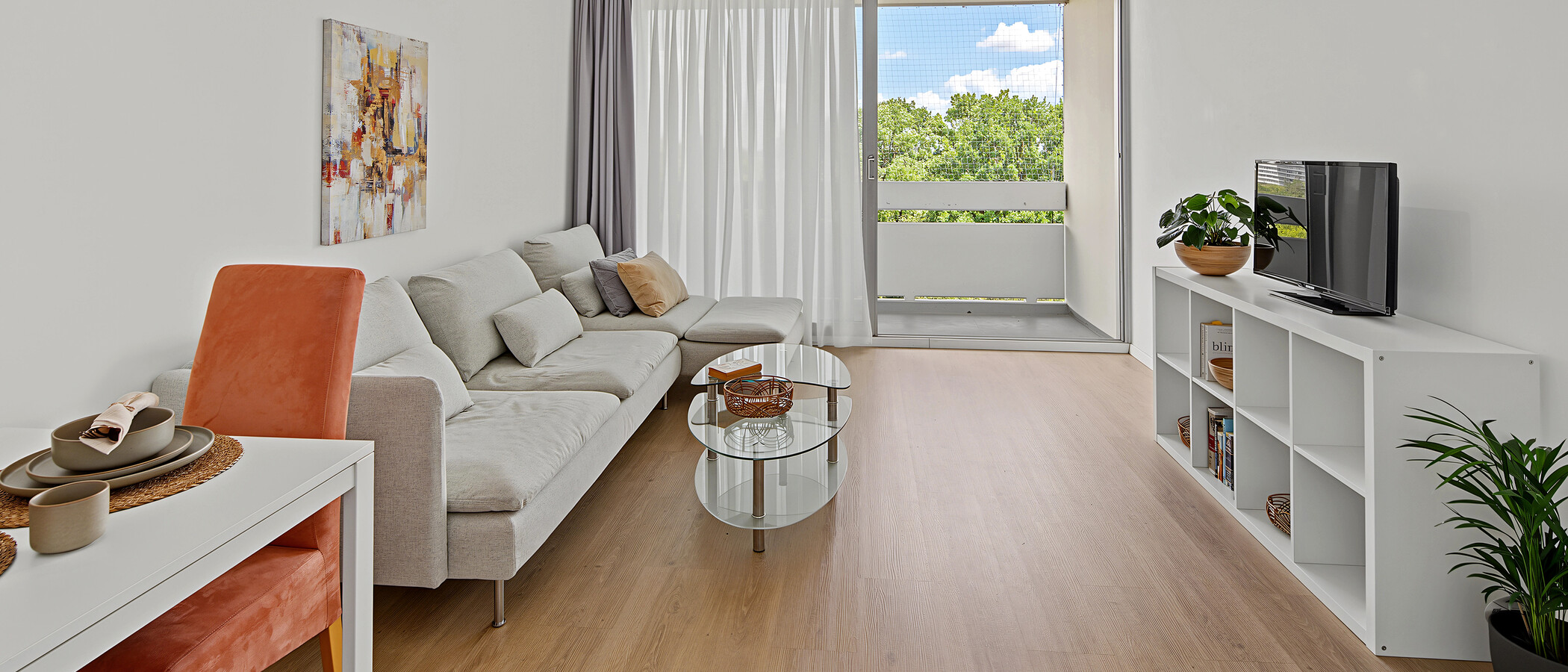 apartamento München Arabellapark 02 zona de día  14958