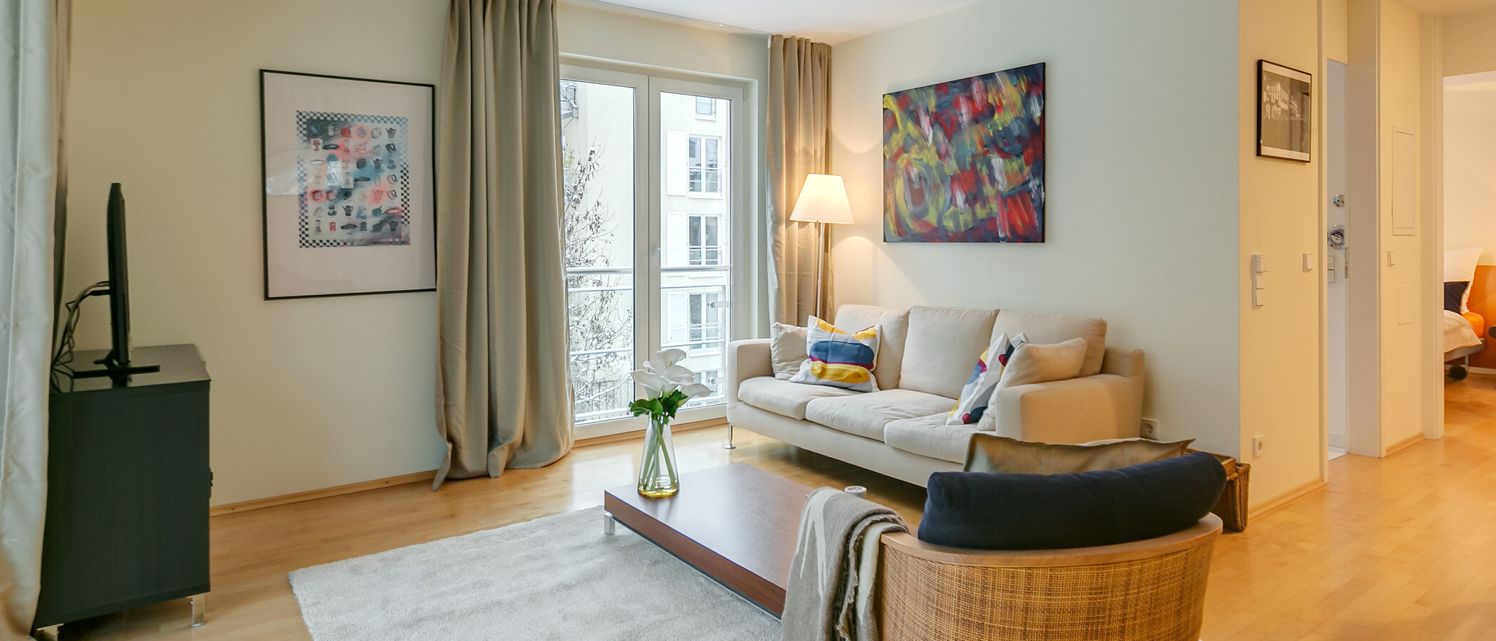 apartamento München Glockenbachviertel 02 salón 1496
