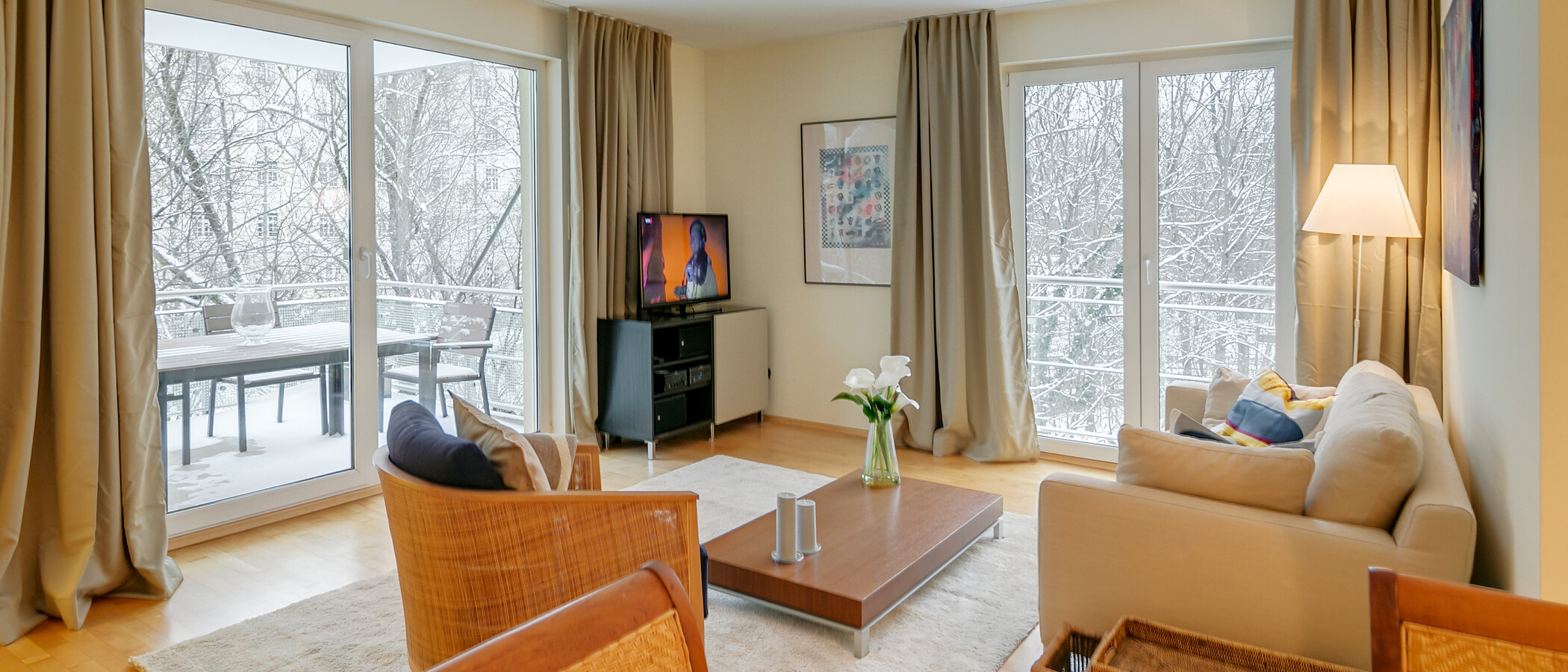 apartamento München Glockenbachviertel 03 salón 1496