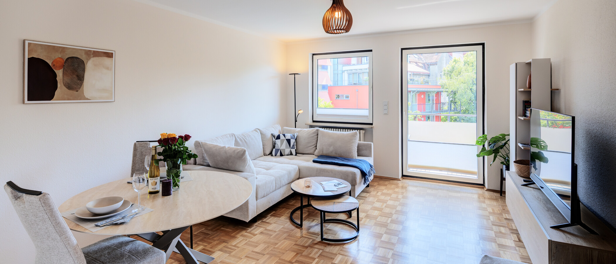 apartamento München Untergiesing 01 sala de estar 14971