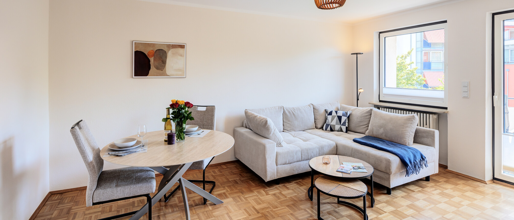 apartamento München Untergiesing 04 sala de estar 14971