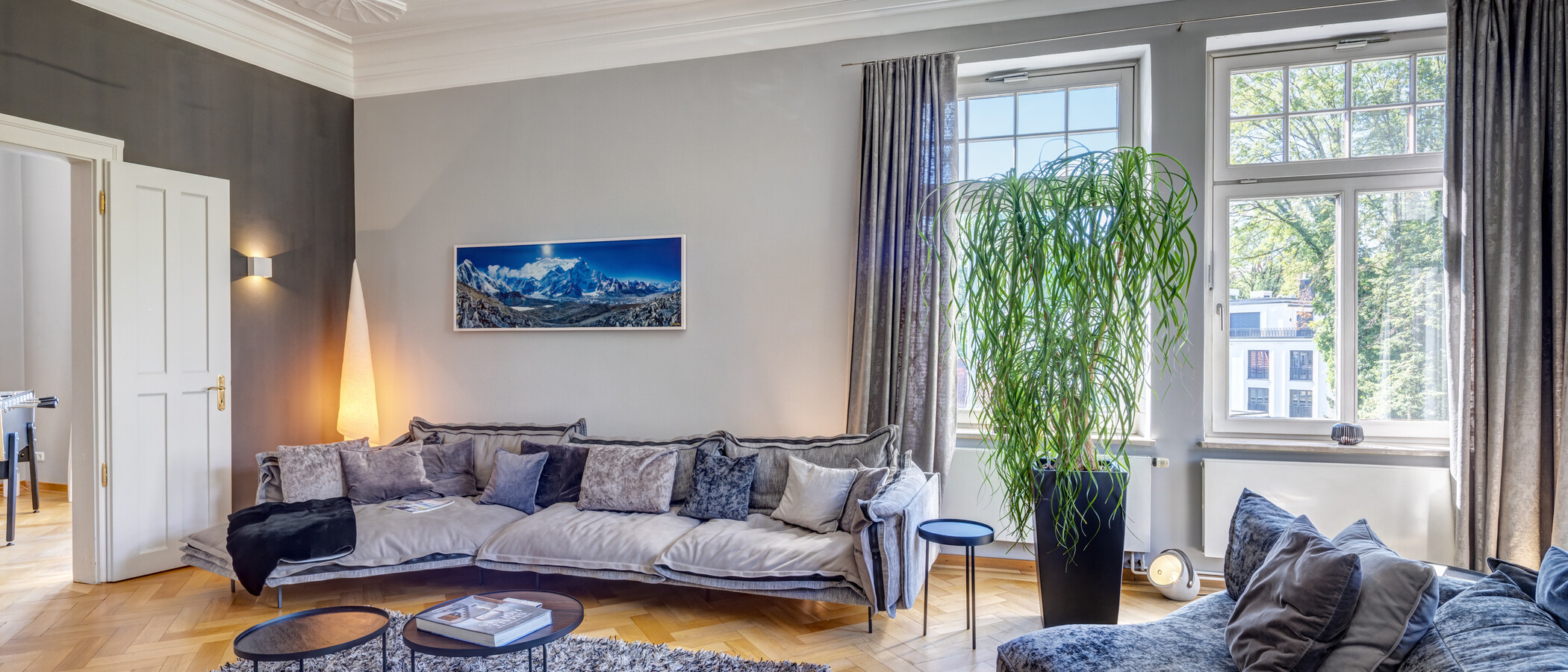 apartamento München Altbogenhausen 02 sala de estar 14997