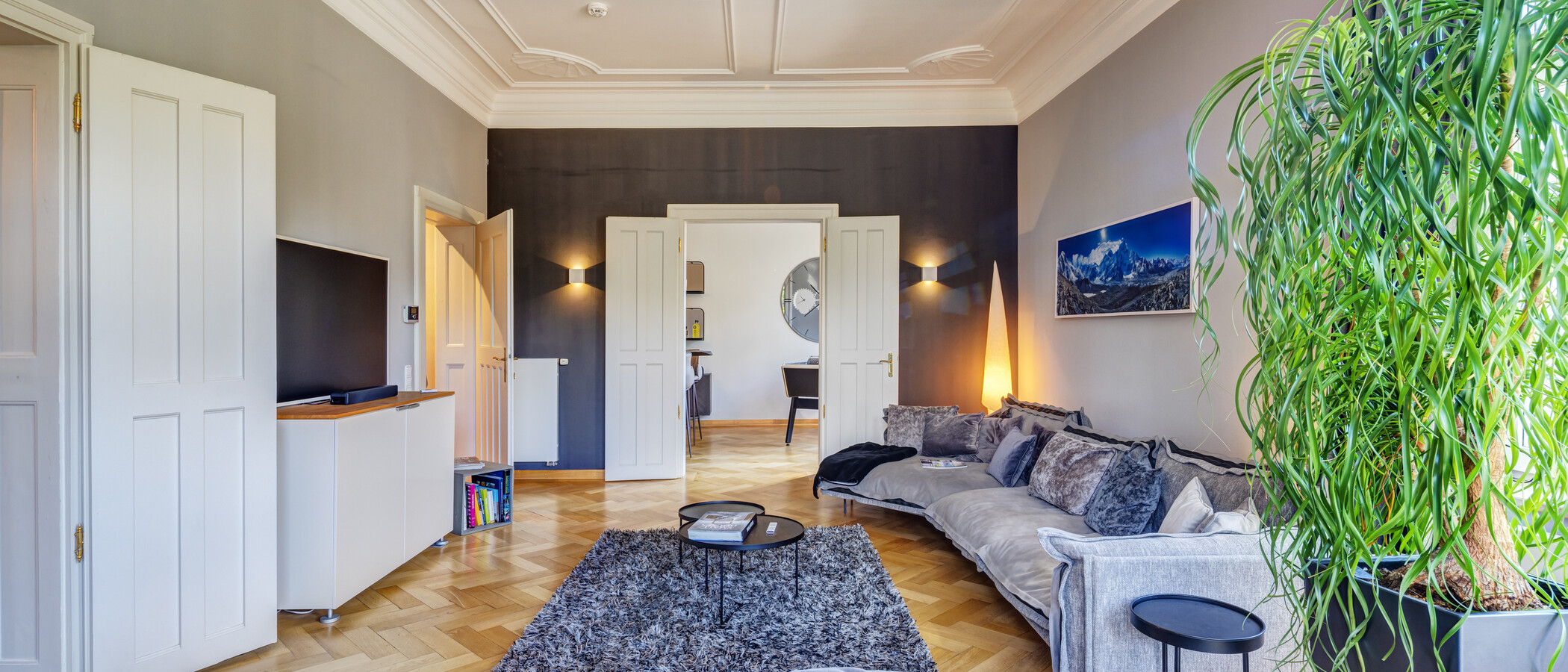apartamento München Altbogenhausen 03 sala de estar 14997