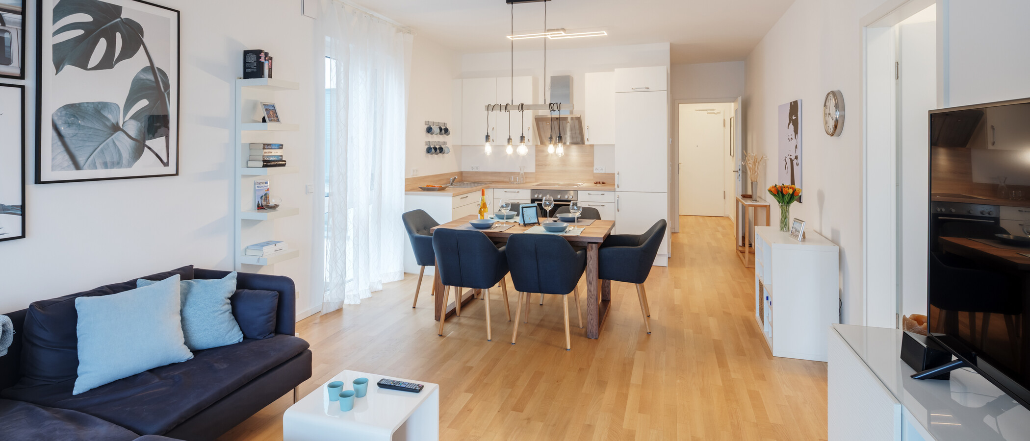 apartamento München Neuhausen 04 zona de día  15011