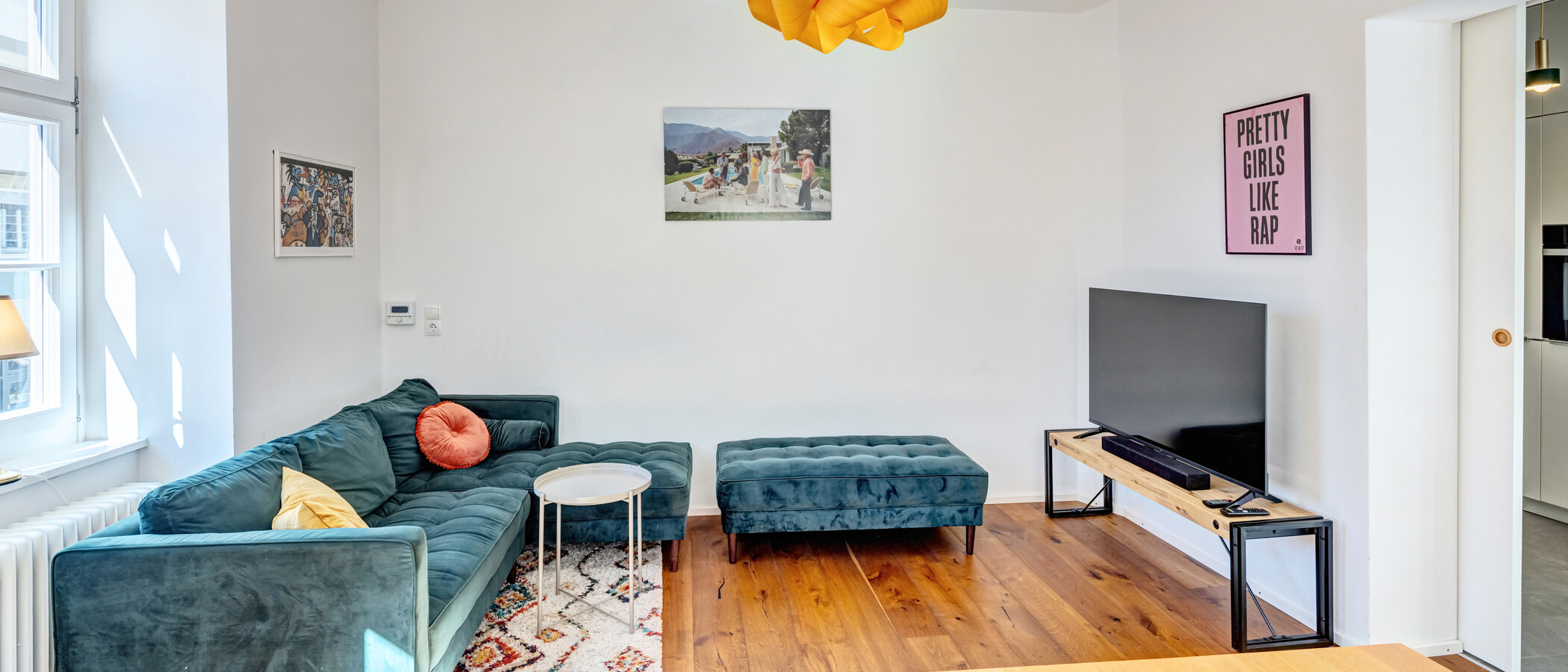 apartamento München Glockenbachviertel 02 zona de día  15015