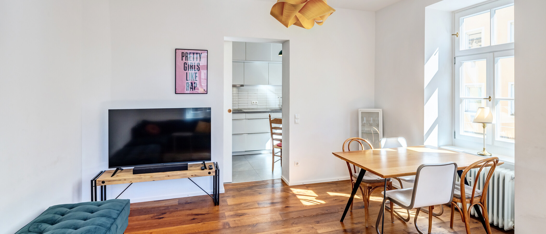 apartamento München Glockenbachviertel 03 zona de día  15015