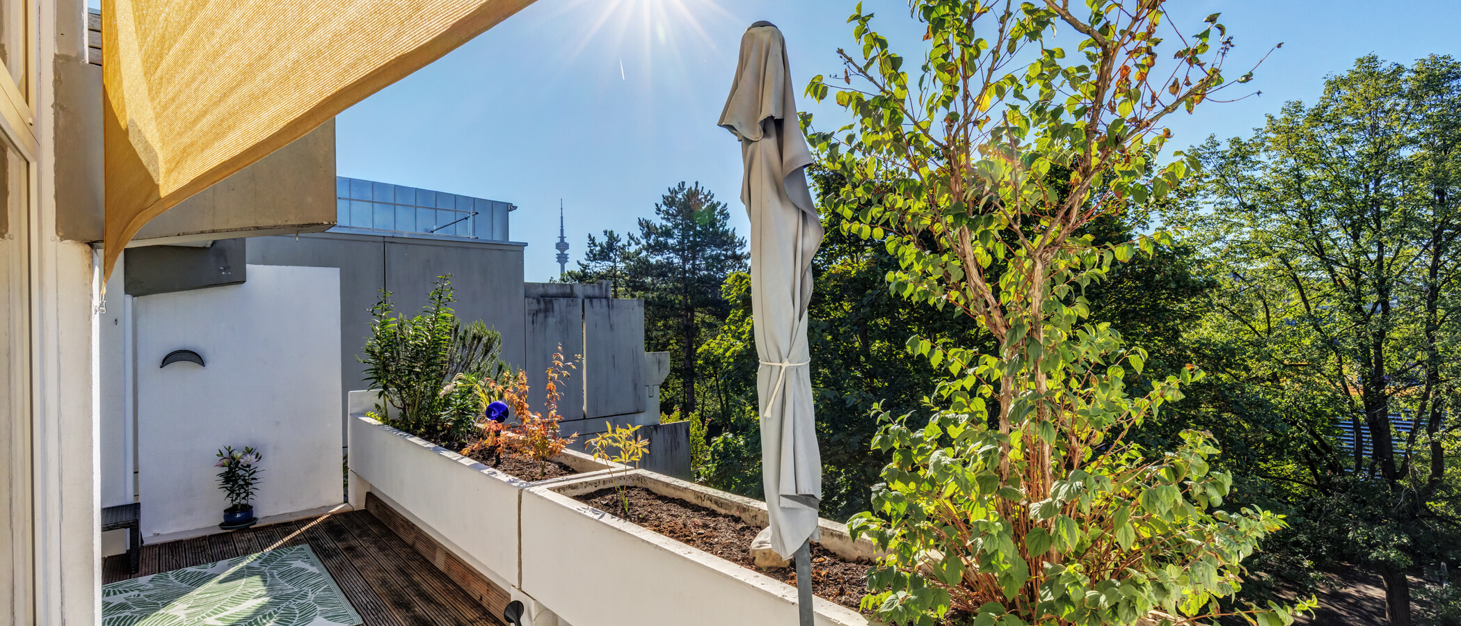 ático con terraza München Moosach 01 azotea 15028