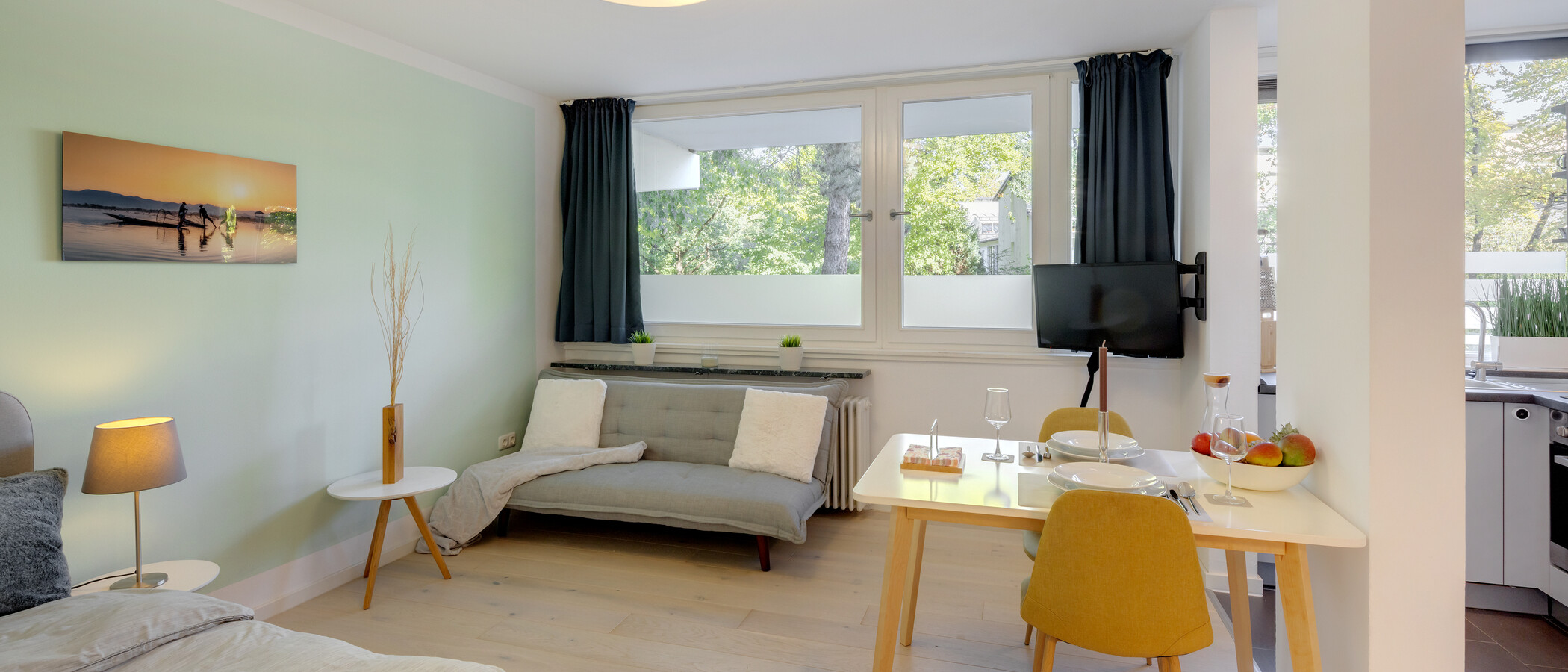 apartamento München Obersendling 02 zona de día  15030