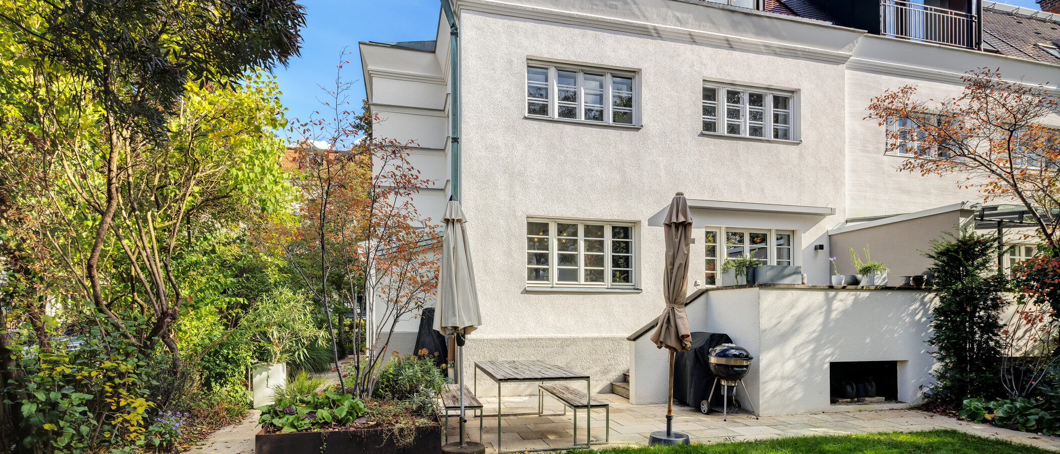 chalet adosado en esquina München Nymphenburg 01 terraza 15047