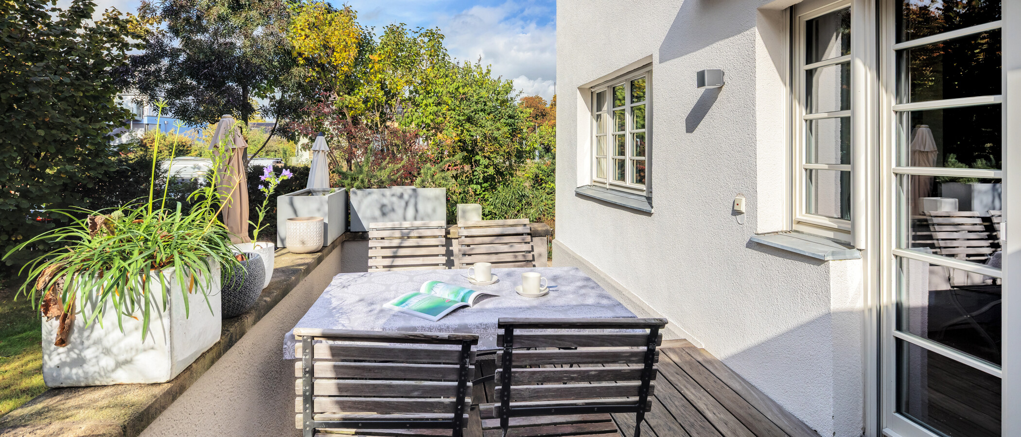 chalet adosado en esquina München Nymphenburg 03 terraza 15047