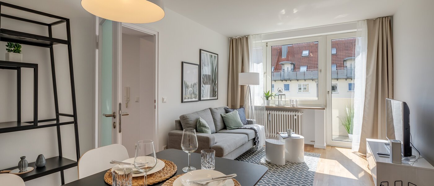 apartamento München Schwabing-Georgenschwaige 01 sala de estar 1561