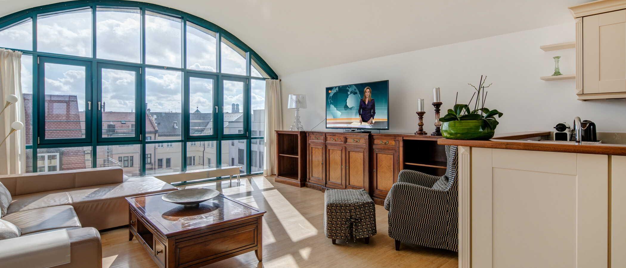 ático con terraza München Maxvorstadt - Westen 02 salón 1607