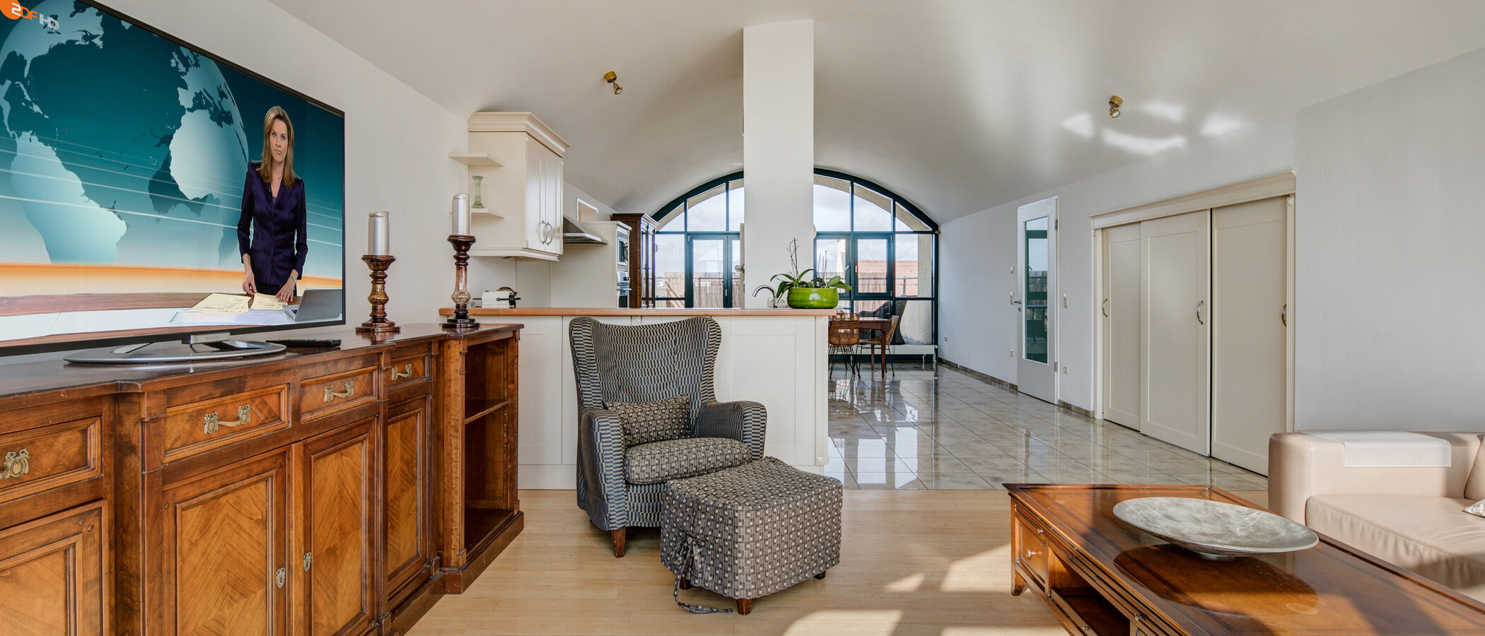 ático con terraza München Maxvorstadt - Westen 03 salón 1607