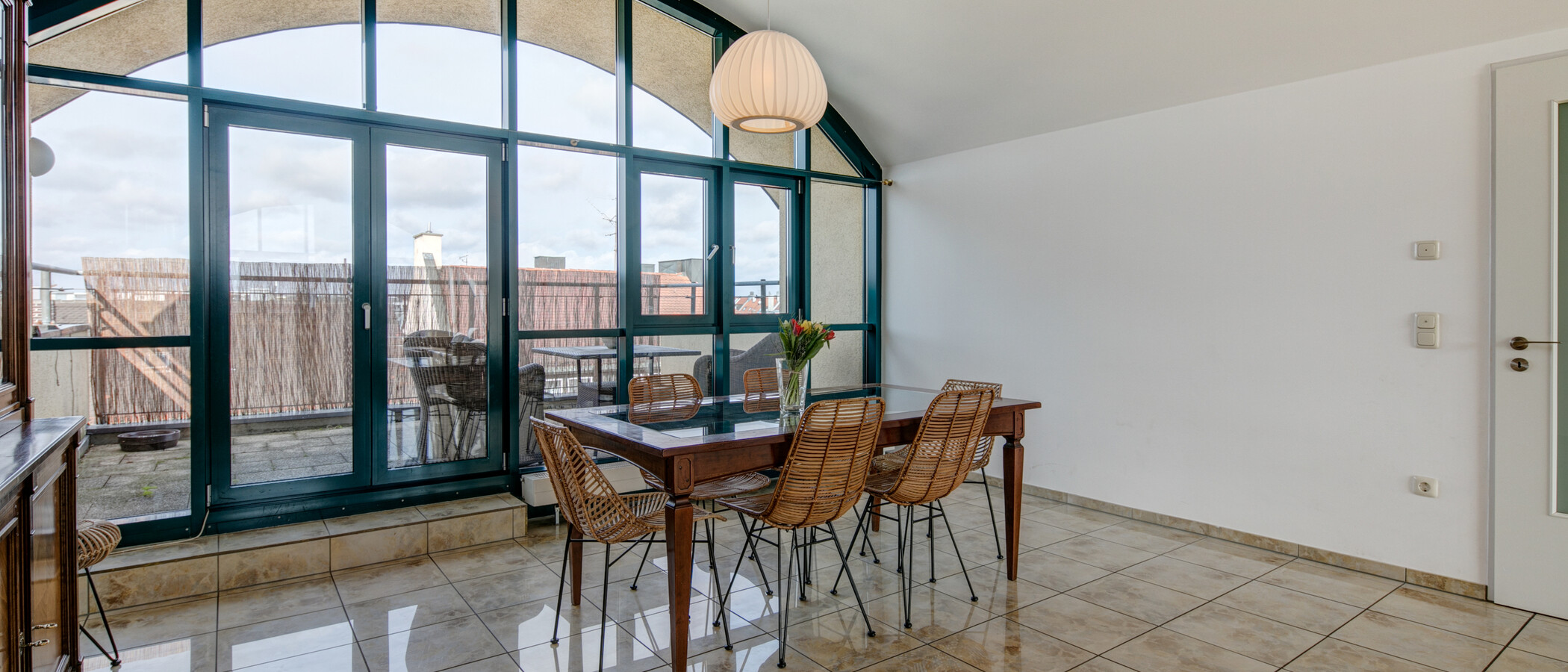 ático con terraza München Maxvorstadt - Westen 01 comedor 1607