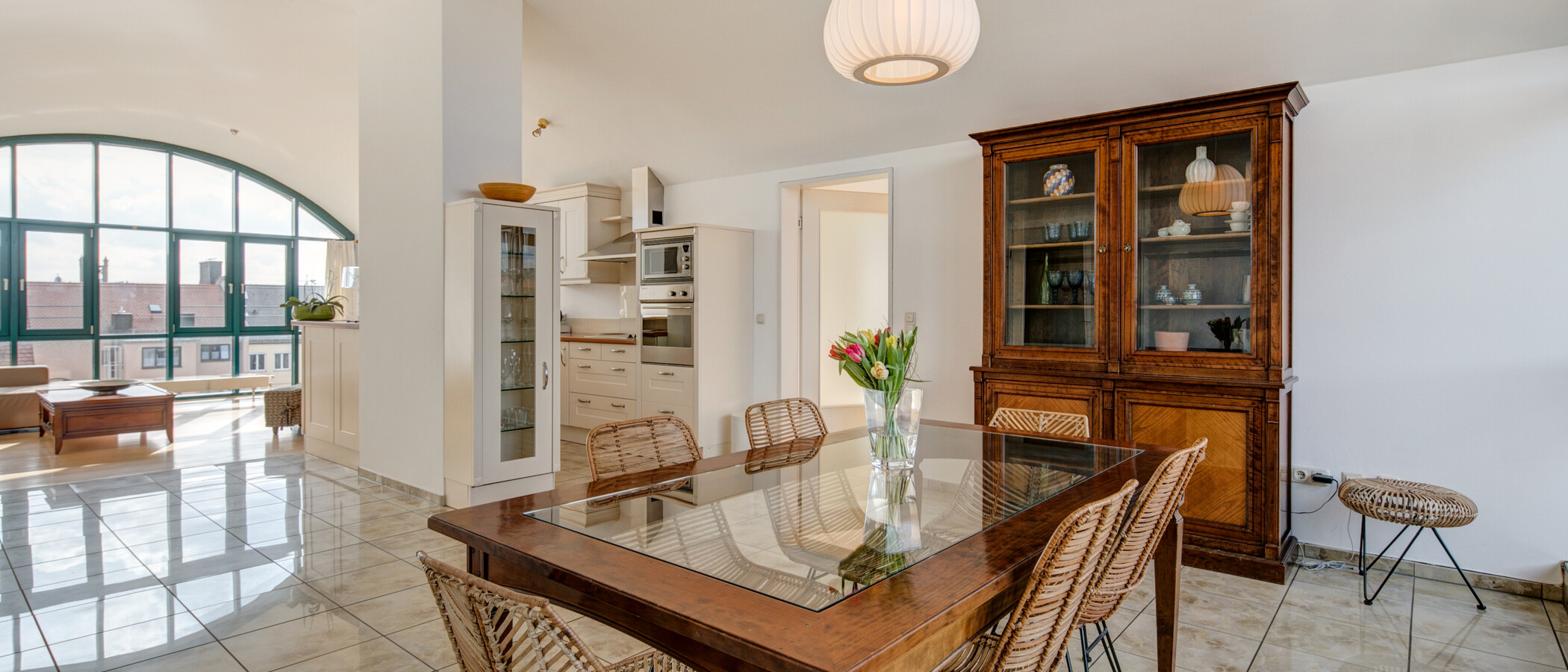 ático con terraza München Maxvorstadt - Westen 02 comedor 1607